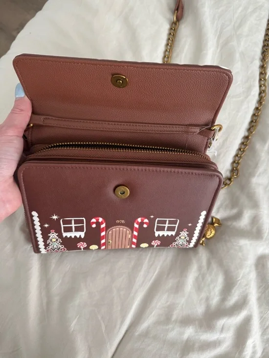 Betsey Johnson Red Gingerbread House Crossbody Bag - Picture 4 of 4